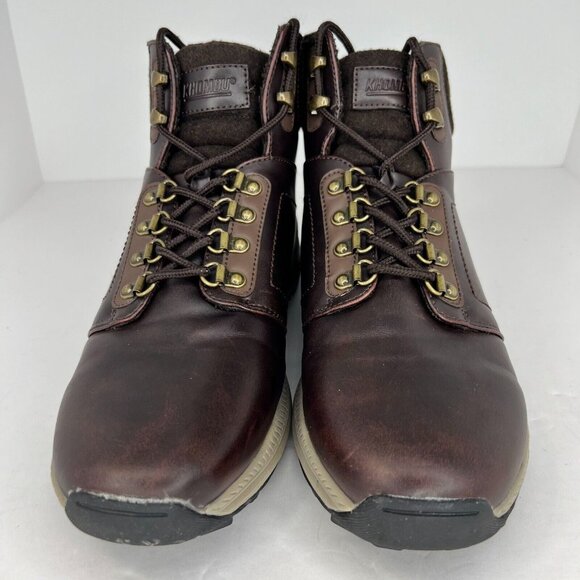 Khombu Mens 1323899 Nick Brown Leather Lace Up Ankle Size 9 M Hiking Boots - Picture 3 of 9